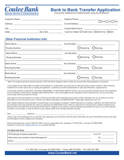 Bank to Bank Transfer Application