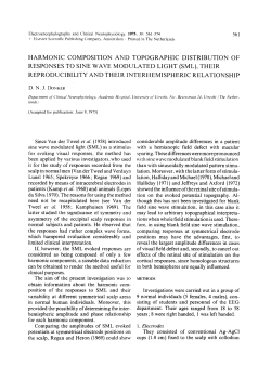 harmonic composition and topographic distribution of responses to