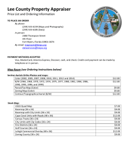 Data Services and Map Sales - Lee County Property Appraiser