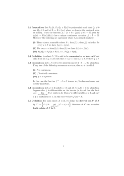 0.1 Proposition Let P 1,Q1,P2,Q2 &isin; R[x] be polynomials such that Q