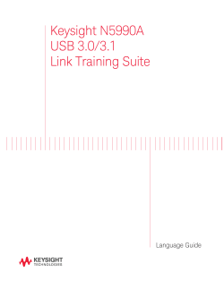 Keysight N5990A USB 3.0/3.1 Link Training Suite