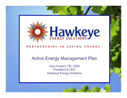 Active Energy Management Plan