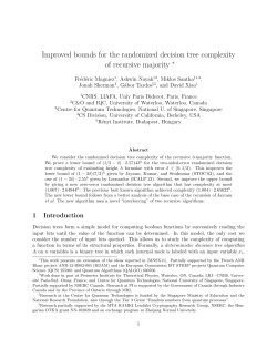 Improved bounds for the randomized decision tree complexity of