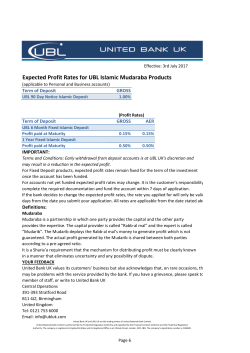 Expected Profit Rate