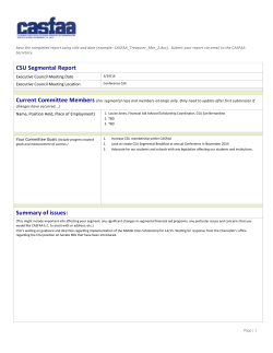 CSU Segment Report