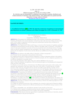 LAW 143 OF 1994