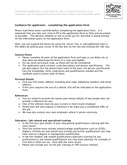 Home-Start Spelthorne is committed to safe recruitment practice as