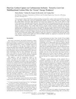 Flue-Gas Carbon Capture on Carbonaceous Sorbents