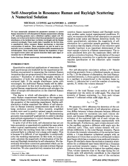 Self-Absorption in Resonance Raman and Rayleigh Scattering: A
