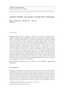 Anarchy, Stability, and Utopia: Creating Better