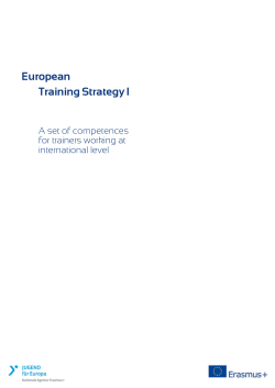 European Training Strategy l - Salto