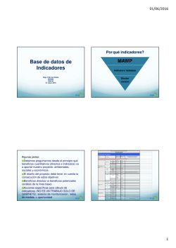 Base de datos de Indicadores