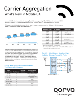 Qorvo Carrier Aggregation