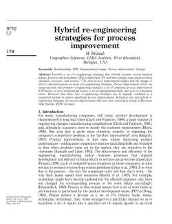 Hybrid re-engineering strategies for process improvement (PDF