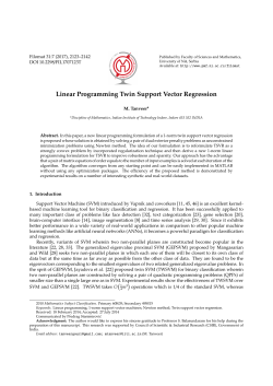 Linear Programming Twin Support Vector Regression - PMF-a