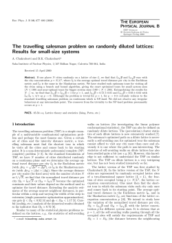 The travelling salesman problem on randomly diluted lattices