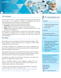 The Customer Problem Solution Value The Value CASE STUDY