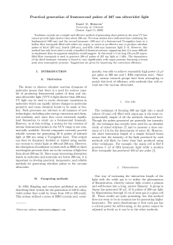 Practical generation of femtosecond pulses of 267 nm ultraviolet light