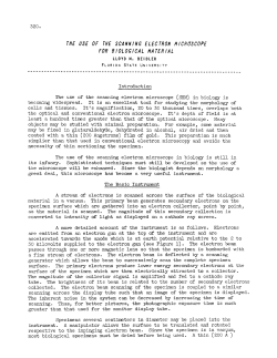 The Use of the Scanning Electron Microscope for Biological Material