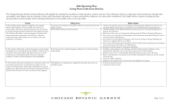 Plant Collections Operating Plan 2014