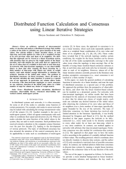 Distributed Function Calculation and Consensus using Linear