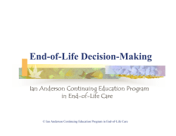 End-of-Life Decision-Making