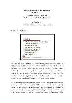 Probability Methods in Civil Engineering Prof. Rajib Maity