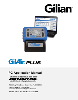 Gilian GilAir Vision Air Sampling Pump &ndash; Operation Manual