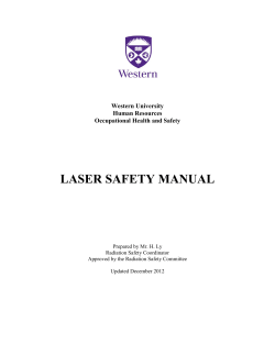 Laser Safety Manual - Western University