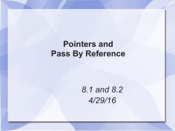 Pointers