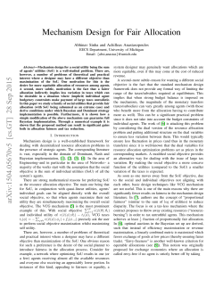 Mechanism Design for Fair Allocation