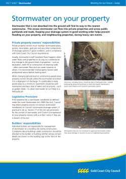 Stormwater Fact Sheet