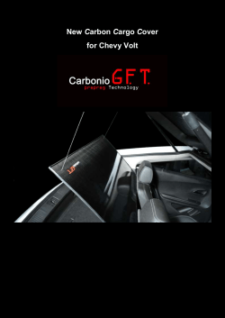 New Carbon Cargo Cover for Chevy Volt