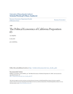The Political Economics of California Proposition 65