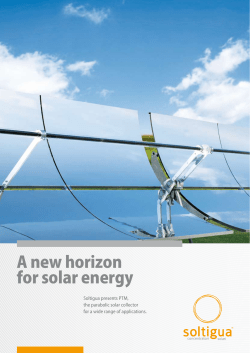 A new horizon for solar energy