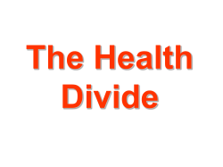 The Health Divide - John Paul Academy