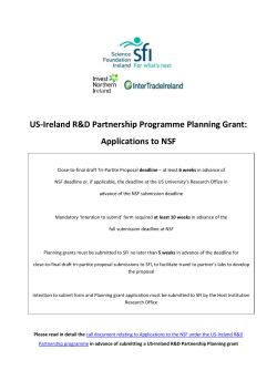 Appendix 1: Planning Grant Application Form