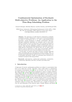 Combinatorial Optimization of Stochastic Multi