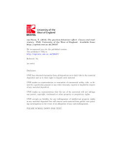 The question-behaviour effect