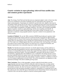 Genetic variation in aspen phenology inferred from satellite data and