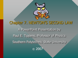 Newton`s Laws