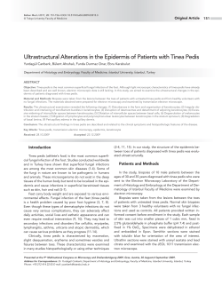 Ultrastructural Alterations in the Epidermis of Patients with Tinea Pedis