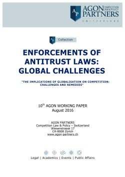 enforcements of antitrust laws: global challenges