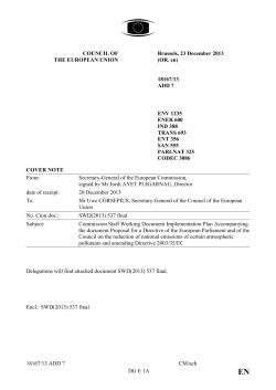 Delegations will find attached document SWD(2013) 537 final. Encl
