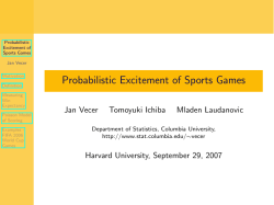 Probabilistic Excitement of Sports Games