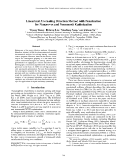 Linearized Alternating Direction Method with Penalization for
