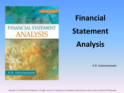 Statement of Cash Flows - Higher Ed - McGraw