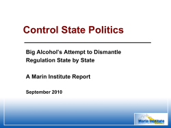 The Cost of Alcohol to California