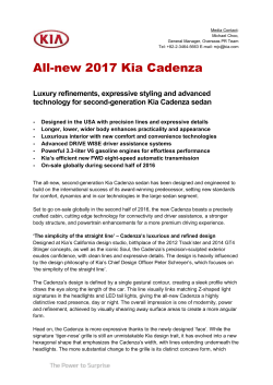kia cadenza - TheNewsMarket