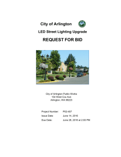 Arlington LED Street Lighting Upgrade Bid Request